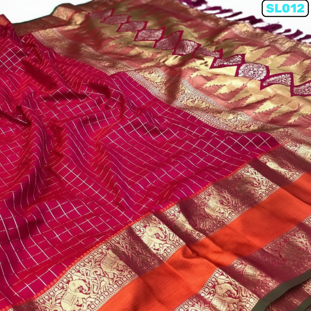 Pink Fancy kanjeevarm silk saree